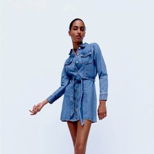 Zara Denim Mini Dress